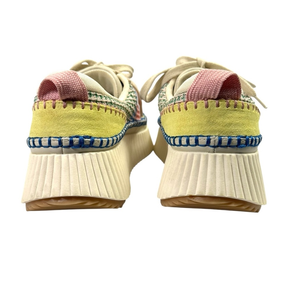 Dolce Vita Dolen 7.5 Colorful Woven Knit Platform Sneakers Women’s - Picture 8 of 10